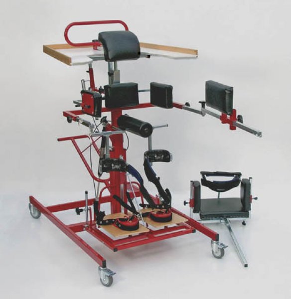 Polohovací zařízení - stojan vertikalizační, stavitelný, mobilní MIREK